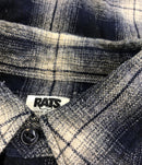 RATS Mens ombre check shirt flannel shirt